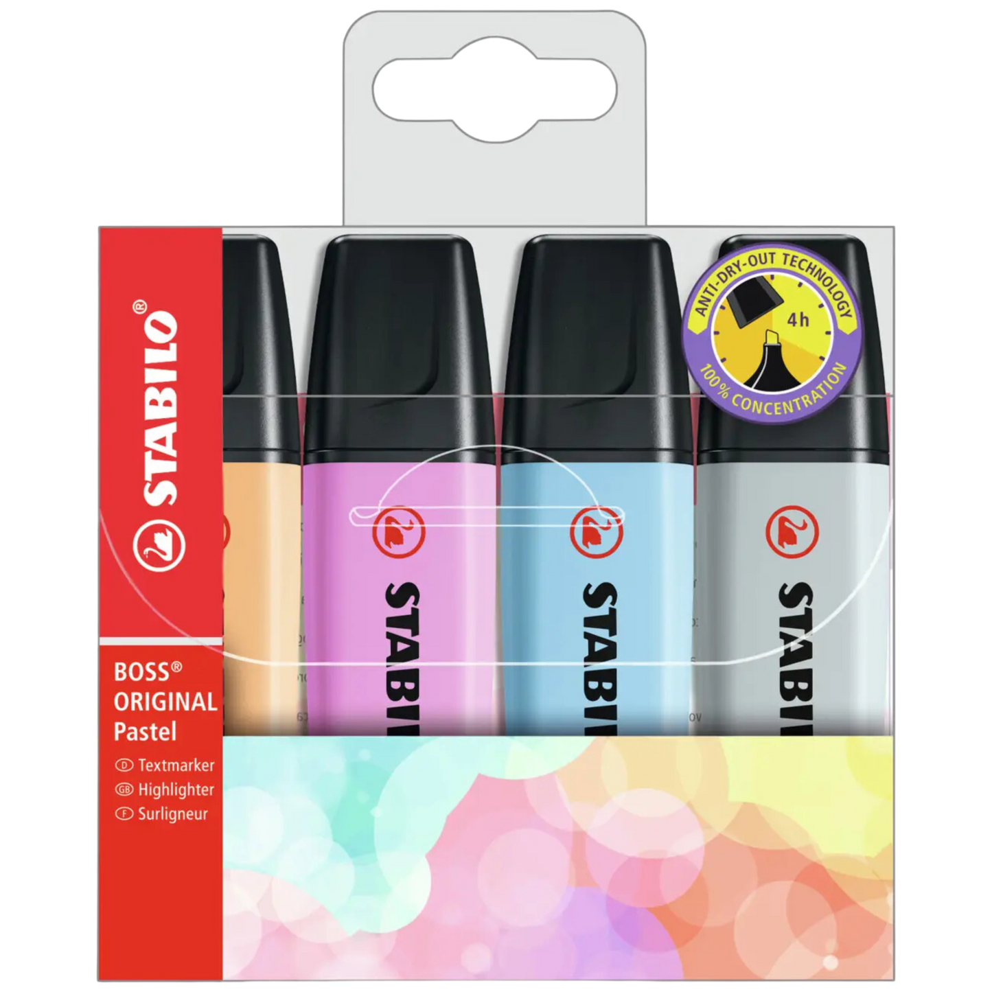 Stabilo Boss Original Pastel Highlighters 4-Colors Set 2