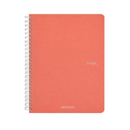 Fabriano Ecoqua Orig Spiral Notebook, A5, Blank, Flamingo