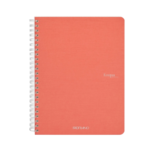Fabriano Ecoqua Orig Spiral Notebook, A5, Blank, Flamingo