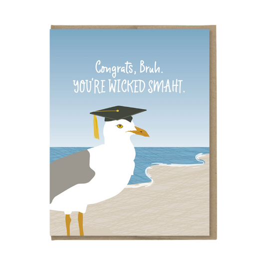 Wicked Smaht Graduation Card