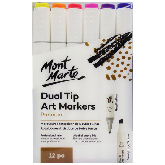 Dual Tip Art Markers Premium 12pc
