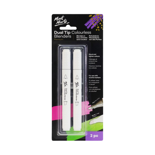 Dual Tip Colorless Blenders Premium 2pc