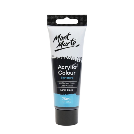 Acrylic Color Paint Signature 75ml (2.54oz): Lamp Black