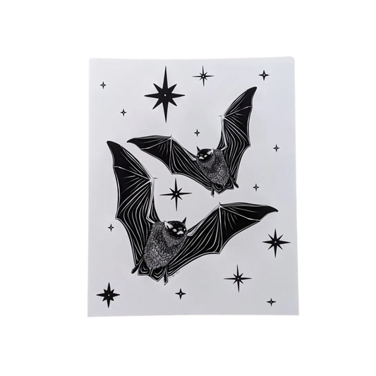 "Celestial Bats" Illustration Print