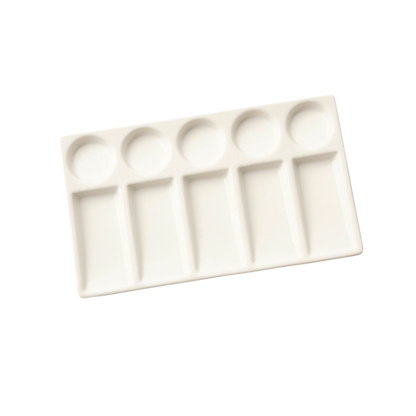 Porcelain Palette - 10 Wells - Durable & Easy To Clean