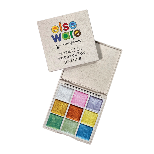 Metallic Watercolors - Portable, Eco-Friendly - 9 Colors