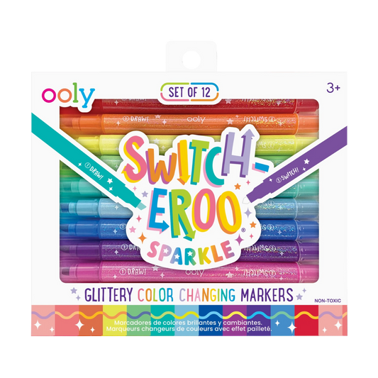 Switch-eroo! Sparkle Glittery Color Changing Markers