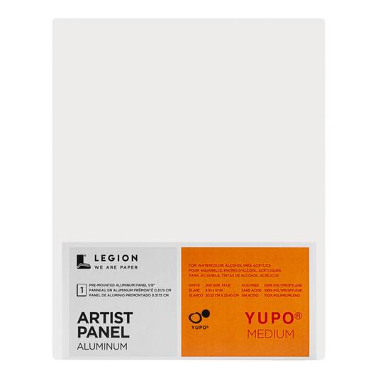 Yupo Aluminum Panel - Watercolor Acrylic & Mixed Media Paper (8"x10")
