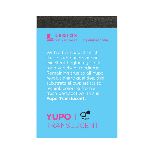Yupo Translucent Mini Pad - Watercolor, Acrylic, Alcohol Ink (2.5"x3.75")