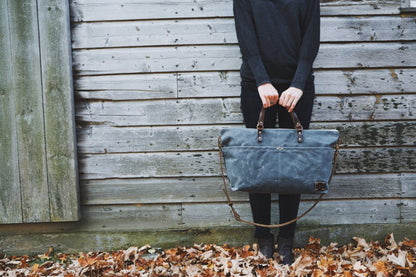 Waxed Canvas Carry On Crossbody Bag