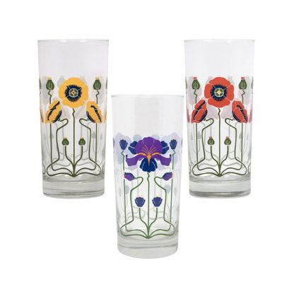 Flower Collins Glass