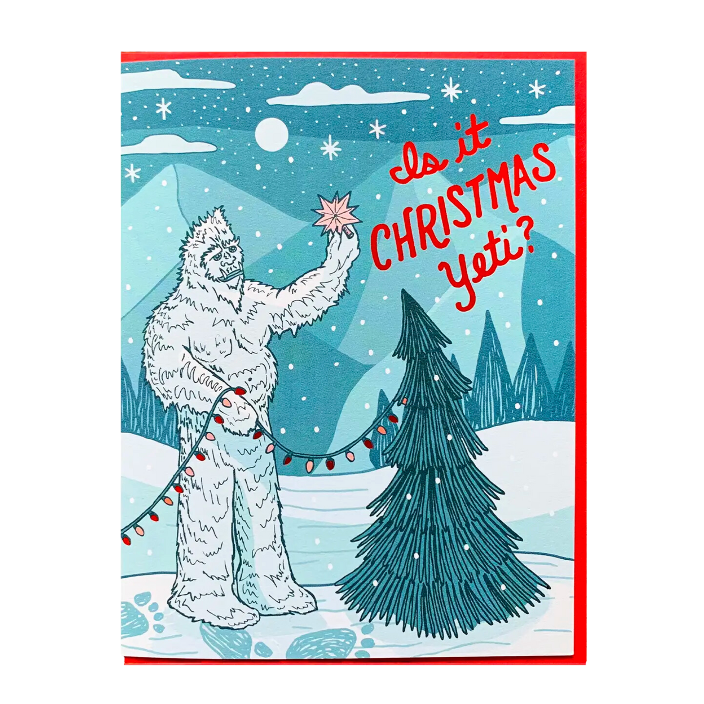 Christmas Yeti Card