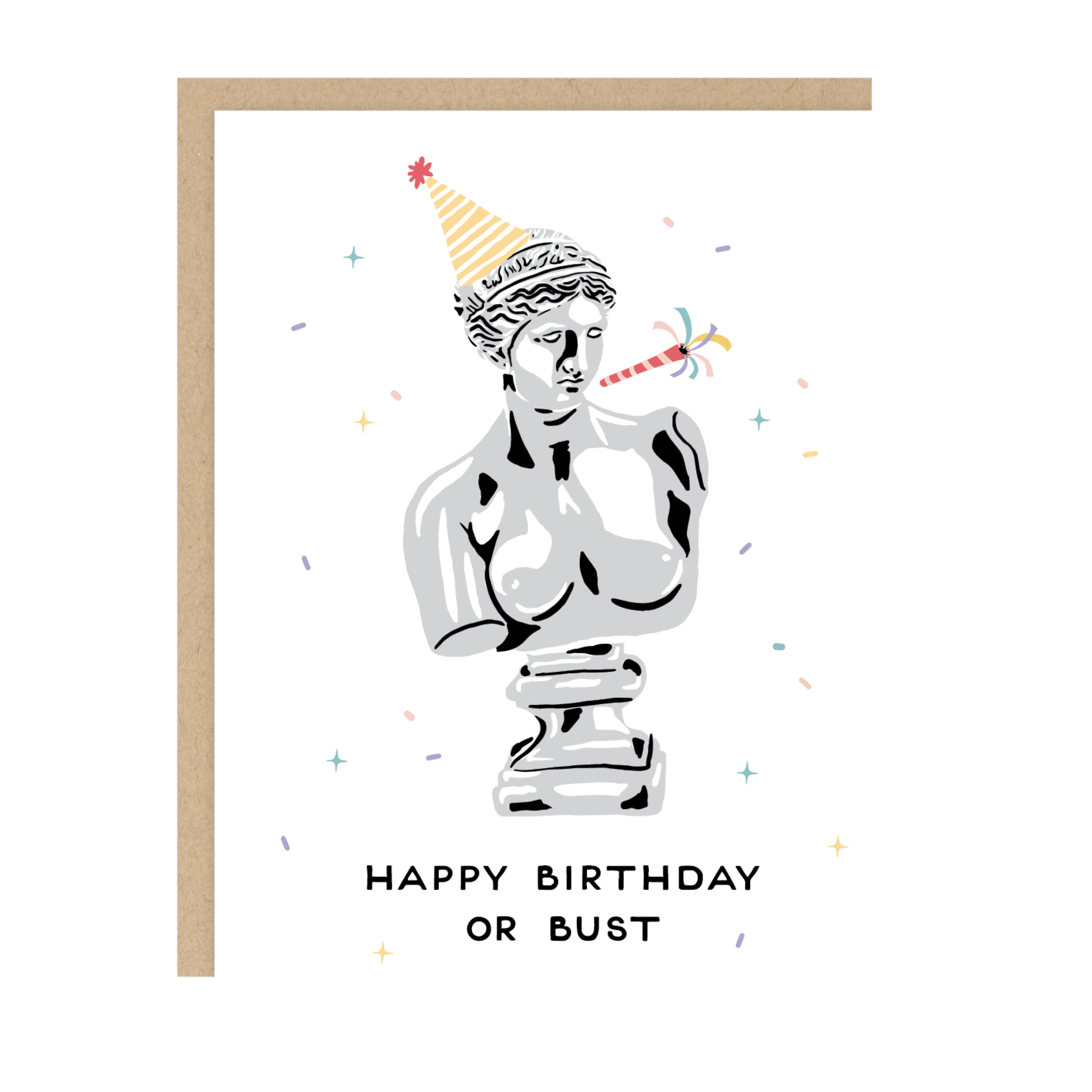 Birthday Bust Card – Daydream Art Supply