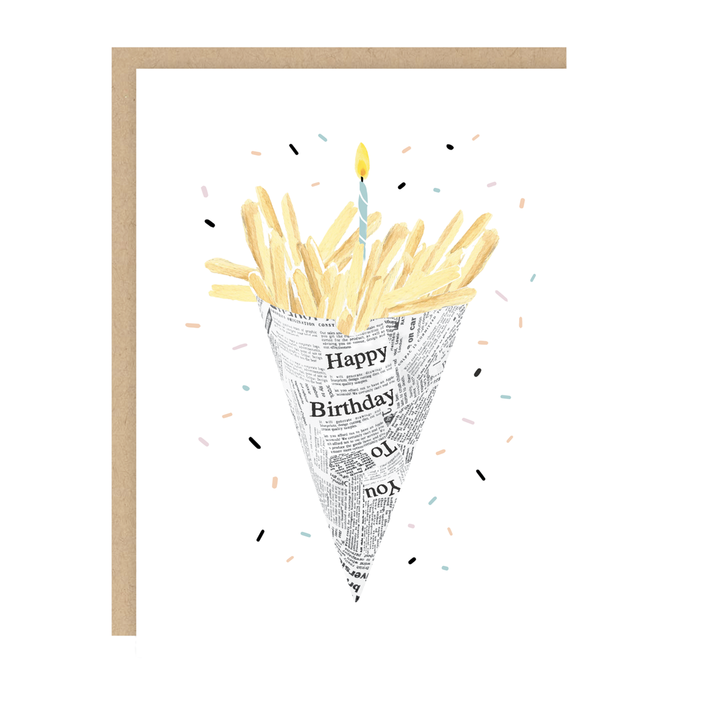 Birthday Fries Card