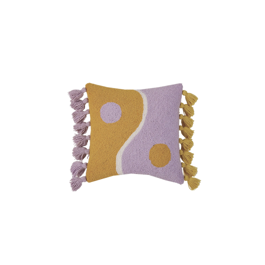 Yin Yang with Tassels Hook Pillow