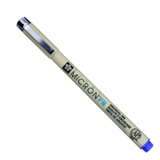 Pigma Micron Blue Pen Plastic Nib