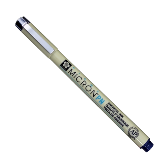Pigma Micron Blue/Black Pen Plastic Nib