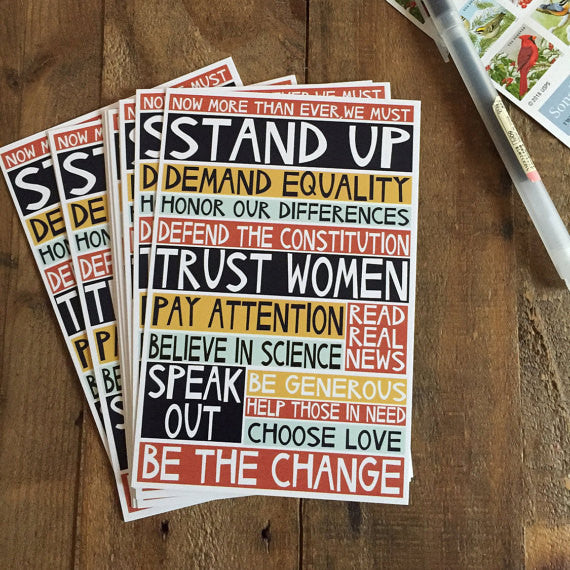 Set of 10 2017 Manifesto Postcards
