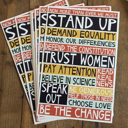 Set of 10 2017 Manifesto Postcards