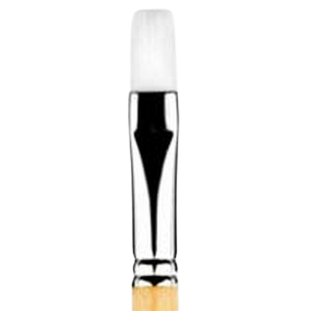 Snap White Taklon Short Handle Flat Shader 16
