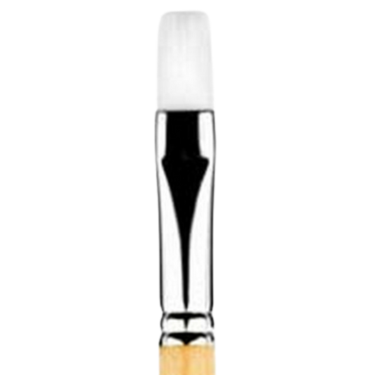 Snap White Taklon Short Handle Flat Shader 16