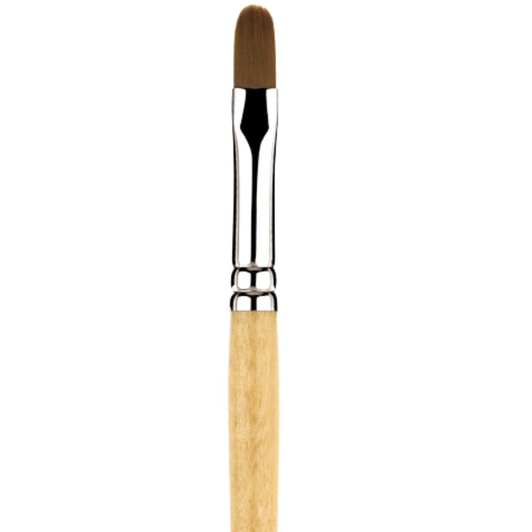 Snap Gold Taklon Short Handle Filbert 12