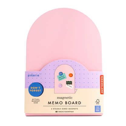 Inkerie Pink Magnetic Memo Board