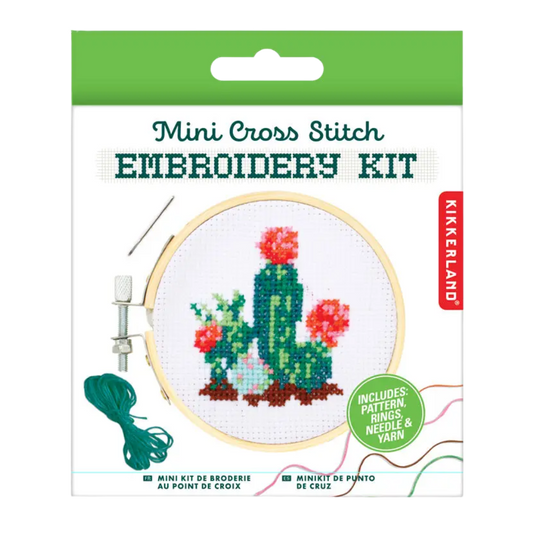 Cactus Mini Cross Stitch Embroidery Kit