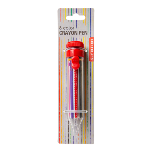 8 Color Crayon Pen