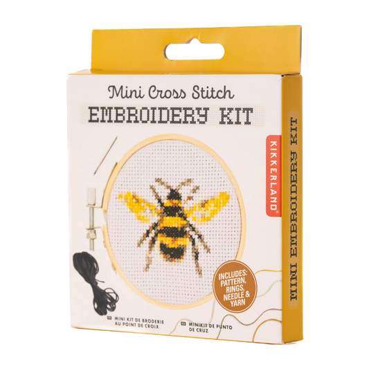 Bee Mini Cross Stitch Embroidery Kit