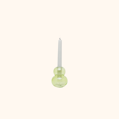 Realm Glass Bubble Stack Taper Holder