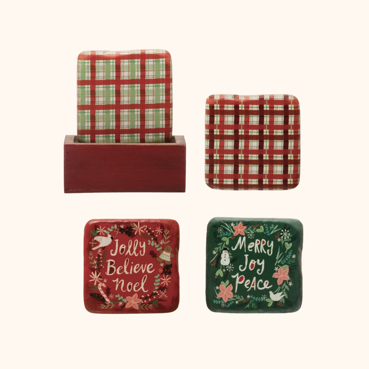 Holiday Coasters Set