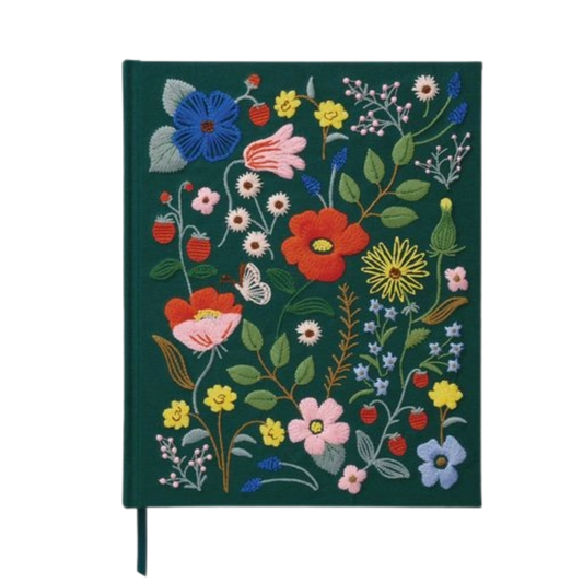 Strawberry Fields Embroidered Sketchbook