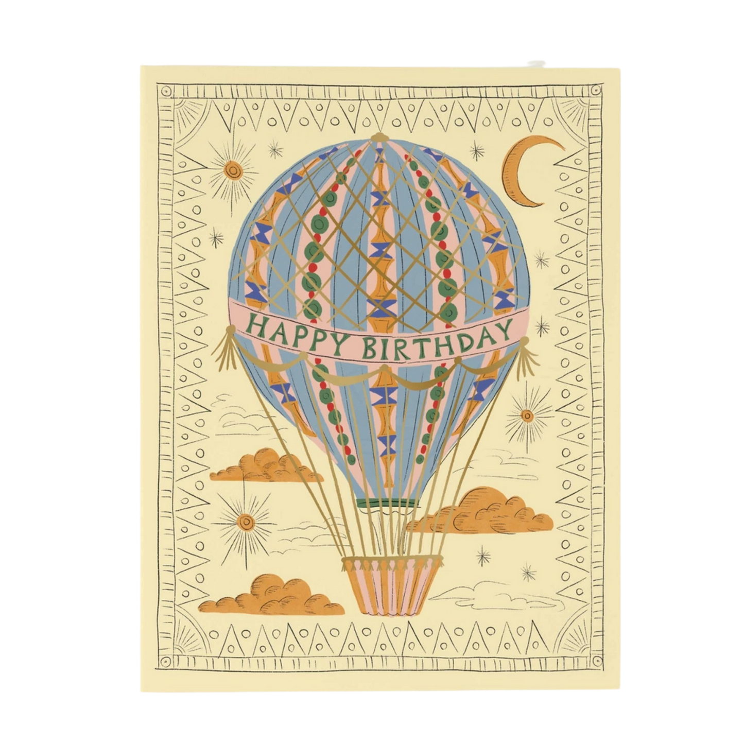 Hot Air Balloon Birthday Card