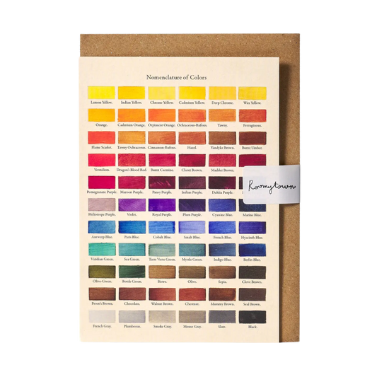 Greetings Card – Nomenclature of Colors