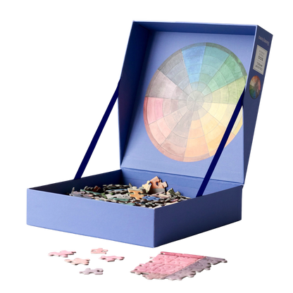 500-Piece Round Jigsaw Puzzle - Colour Wheel