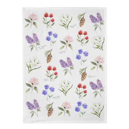 Flowers of New England Tea Towel