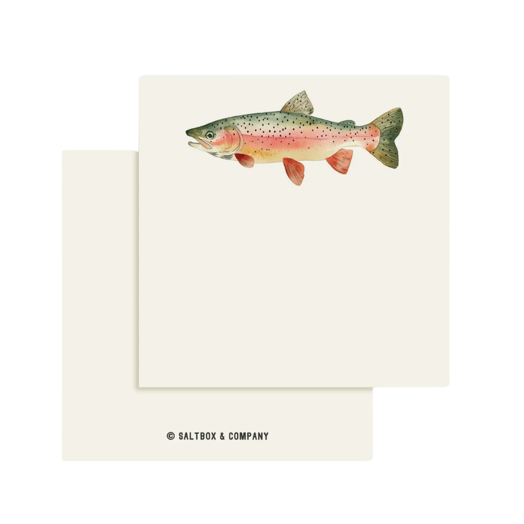 Rainbow Trout - Box of 50 Mini Notes