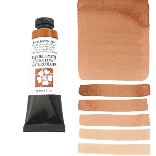 Burnt Sienna Light Daniel Smith Extra Fine Watercolor Tube 15ml
