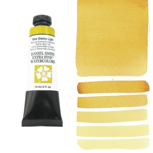 Raw Sienna Light Daniel Smith Extra Fine Watercolor Tube 15ml