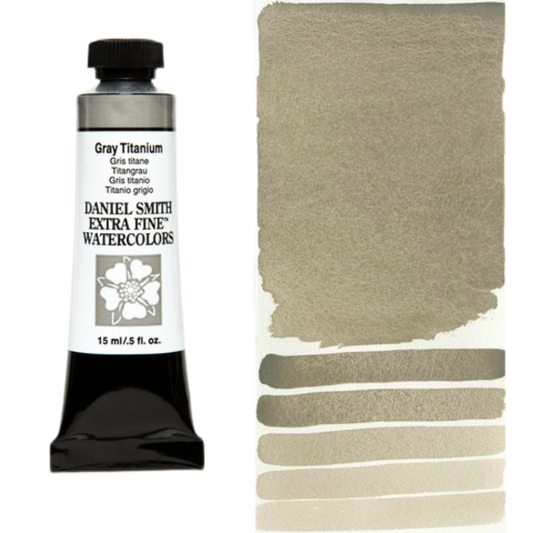 Gray Titanium Daniel Smith Extra Fine Watercolor Tube 15ml