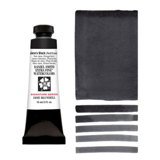 Jane's Black Red/Green Daniel Smith Extra Fine Watercolor Tube 15ml