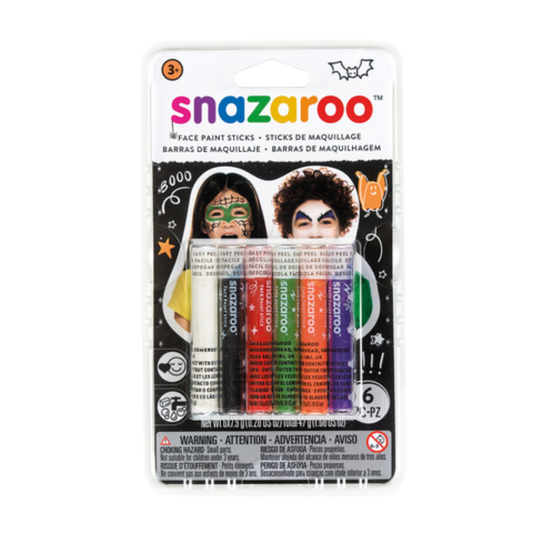 Snazaroo Halloween Face Paint Sticks - Set of 6