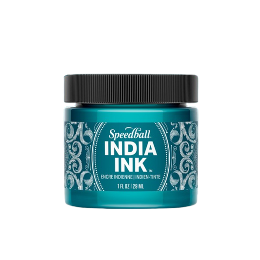 Speedball India Ink 1oz Teal Agate