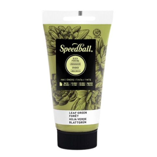 Water-Soluble Block Printing Ink 2.5oz - Leaf Green