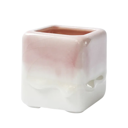 Dripping Glazed Square B Pots