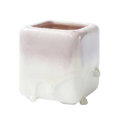 Dripping Glazed Square B Pots
