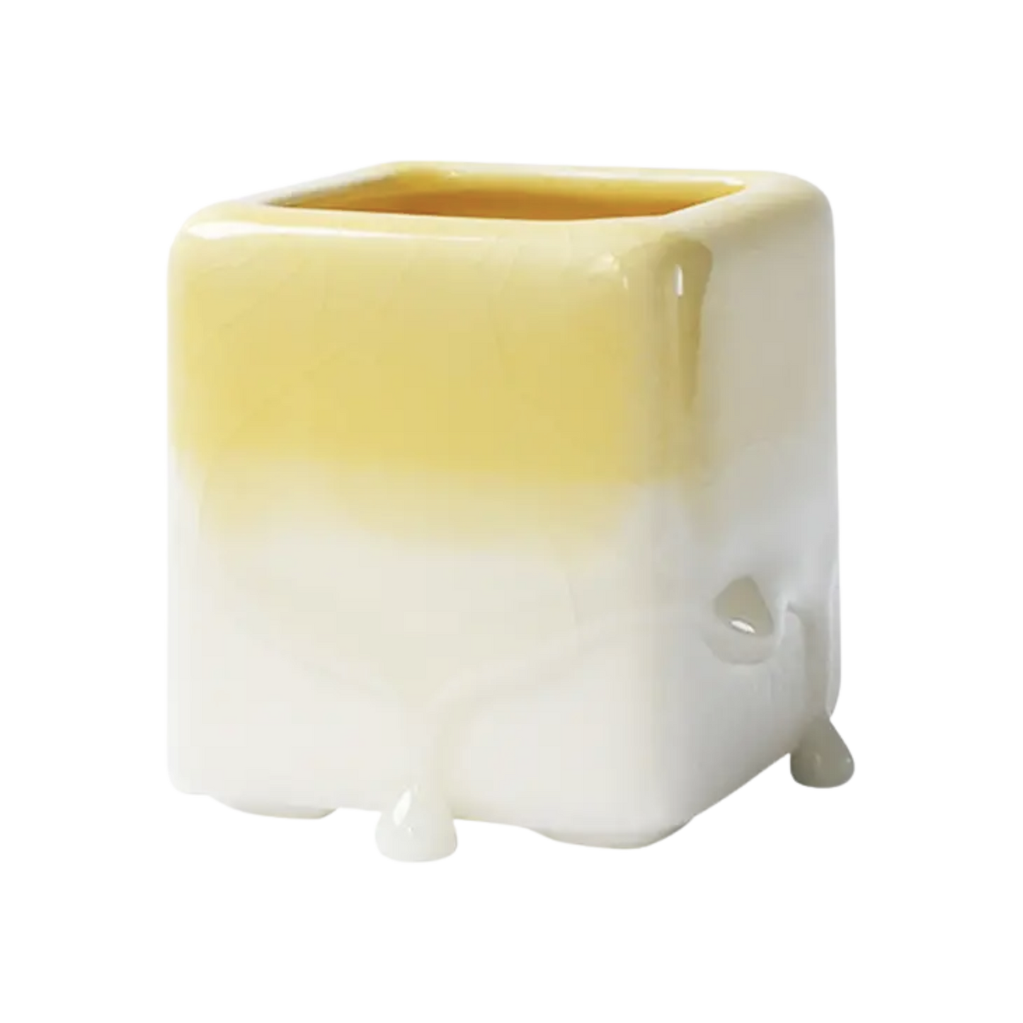 Dripping Glazed Square B Pots
