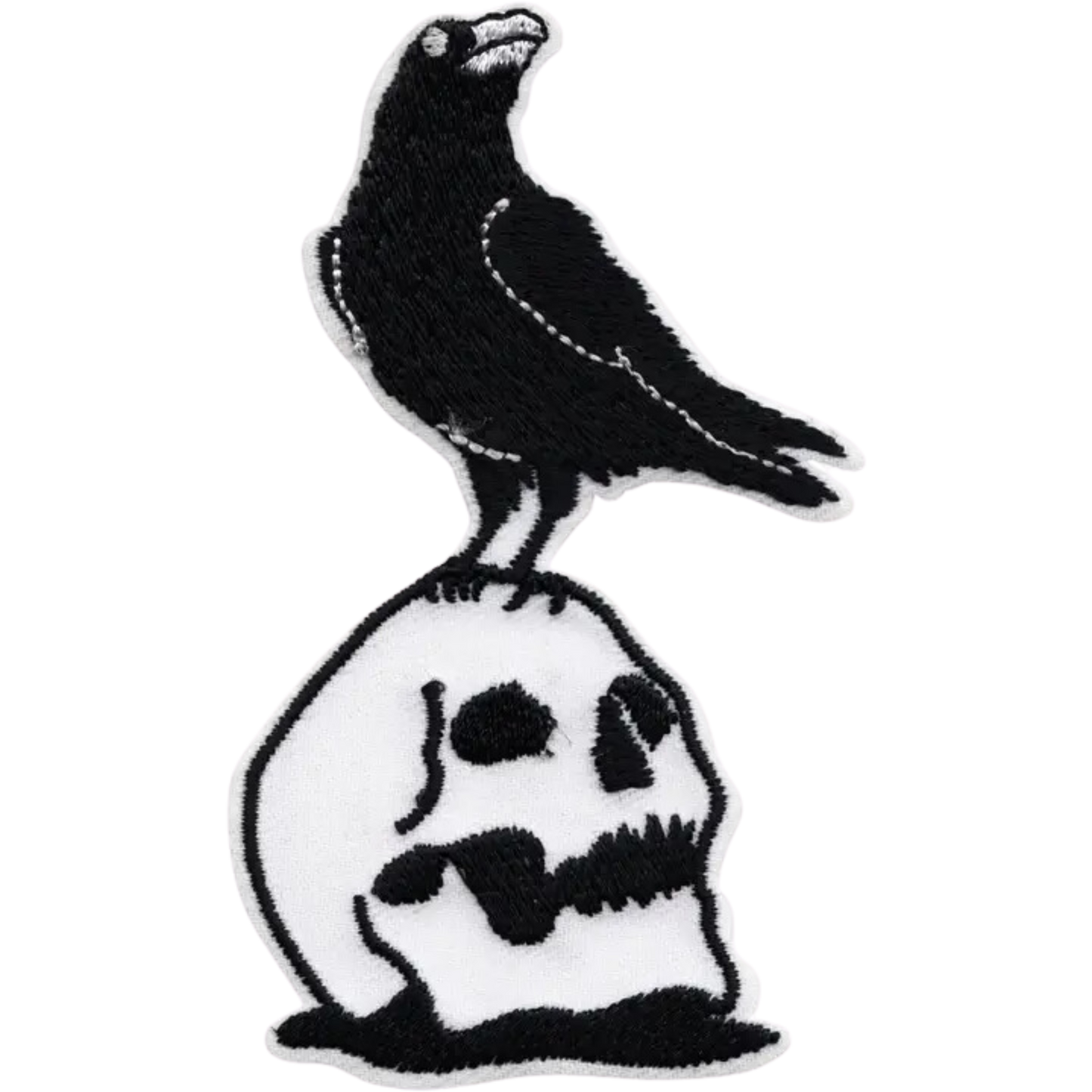 Raven On Skull Patch