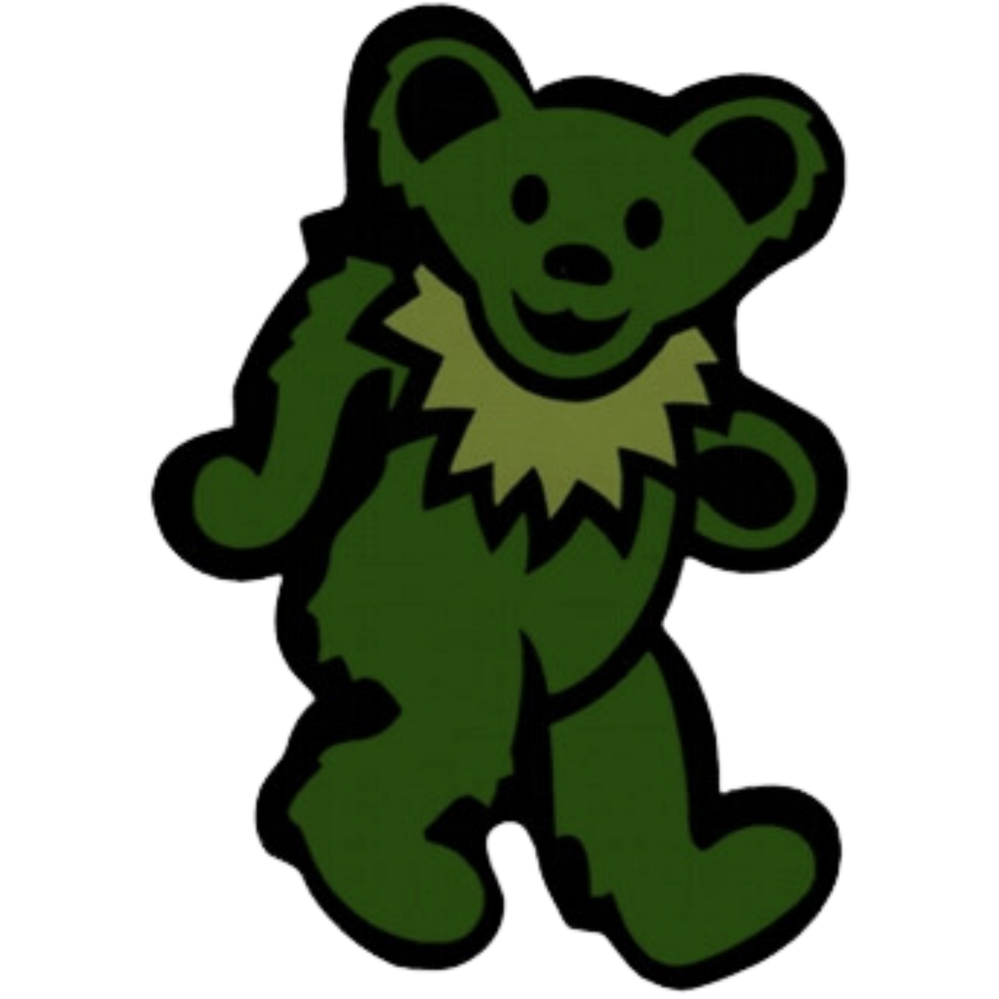 Bear with Necklace Sticker - Multiple Colors (3in)
